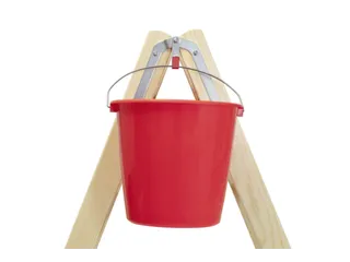 trapladder,beide zijden,2x5,treden,balk L 1,52m,hout - 9
