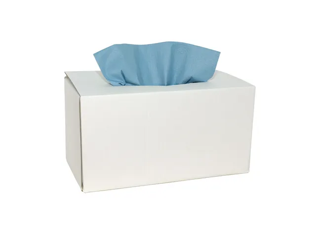 Euro 353732 Poetsdoek X-wipe blauw in dispenserdoos