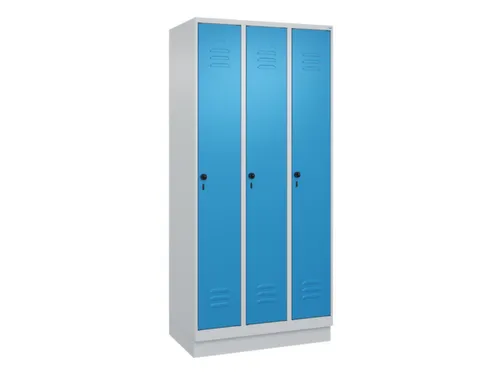 locker voor scheiding van kleding,HxBxD 1950x900x500mm,3vak