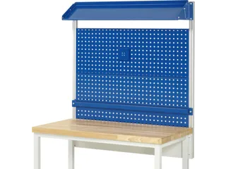 opbouwelement,v. werkbank,HxBxD 1130x1250x350mm,draagverm. 100kg,staal - 1