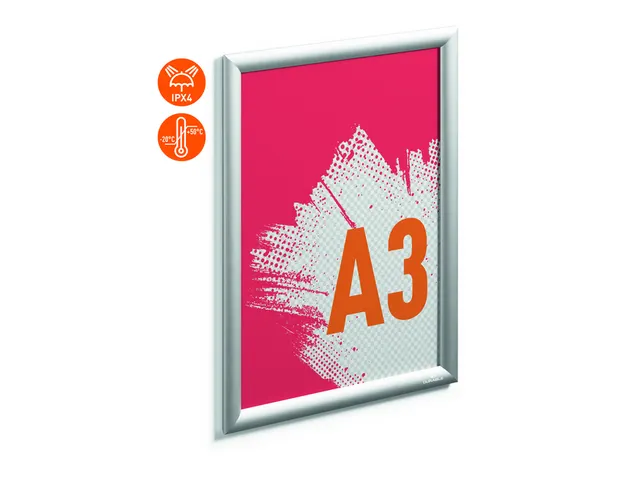 Kliklijst Durable aluminium A3 outdoor