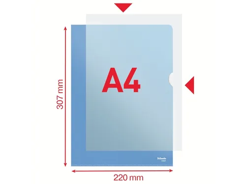 L-map Esselte Standaard A4 Pp Blauw 0.11mm