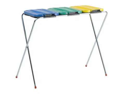 Zakhouder Trio Blauw Groen Geel voor 120 Liter zakken