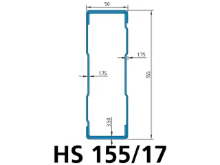 Lengtetraversen,v. palletstelling,L 3300mm,veldlast 14190kg - 3