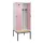 locker met bank,voor scheiding van kleding,HxBxD 2120x800x815mm,2vak