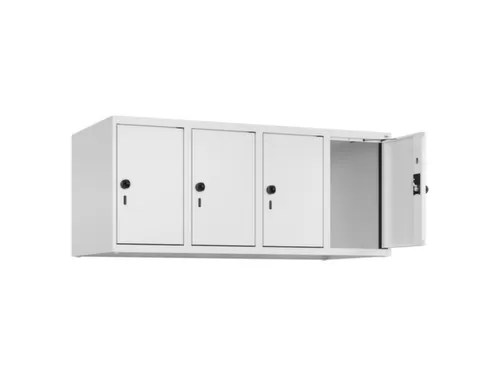 opzetkast,v. locker,4vak.,vak B 300mm,HxBxD 500x1200x500mm