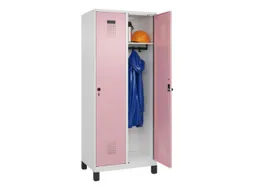 locker,HxBxD 1950x800x500mm,2vak,vak B 400mm,draaigrendel,voeten