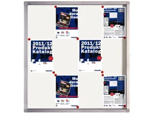 Vitrine Binnen En Buiten 12xa4 Schrijfbord 1011x980x45mm - 1