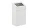 Afvalbak met Pushklep 18 Liter Wit