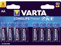 Batterij Varta Longlife Power 8x AA