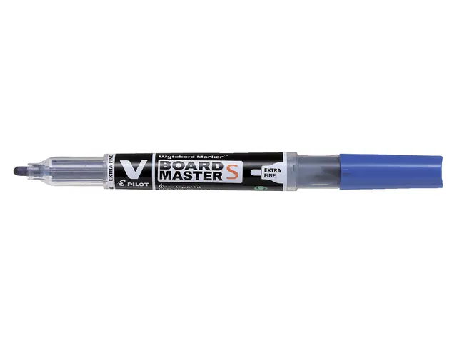 Whiteboardmarker Pilot V-Board Master S Begreen Extra Fijne Punt Blauw