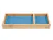 Pennenbak EYE STYLE bamboe 245x109x25mm met l.grijs- blauwe inlay