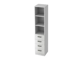 combikast,HxBxD 2000x406x420mm,3ordnerhoogte stelling,4lade(n)