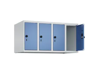 opzetkast,v. locker,4vak.,vak B 250mm,HxBxD 500x1000x500mm,vleugeldeur - 2