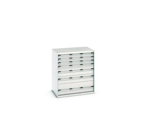 ladekast HxBxD 1200x1050x750mm 7laden RAL7035 front RAL7035