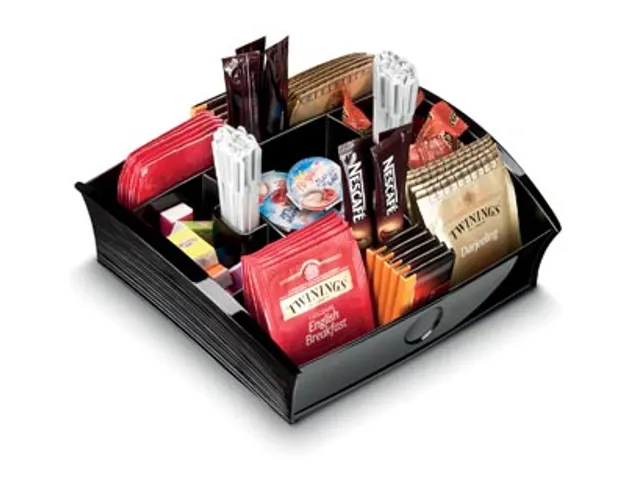 Plateau Distributeur, Ft 20,5 X 21,6 X 6,8 Cm, Noir