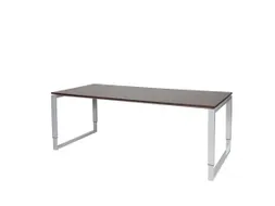 Domino Plus Bureau Hoogte Verstelbaar 2000x900mm Logan Eiken Alu