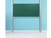 Tableau à craie 1 panneau réglable sur colonne 100x200cm vert