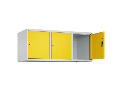 opzetkast,v. locker,3vak.,vak B 400mm,HxBxD 500x1200x500mm