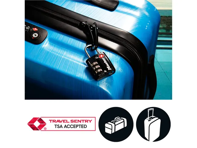 Cadenas Masterlock combinaison 3 chiffres TSA noir 30mm