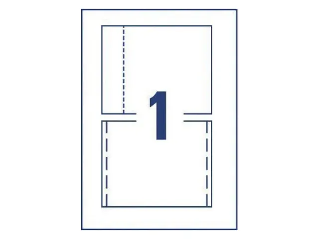 Jaquette CD Avery L7435-25 151x118mm