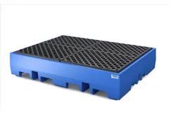 PE-opvangbak,v. 2xeuropalette,opvangvol. 440l,HxBxD 350x1720x1300mm