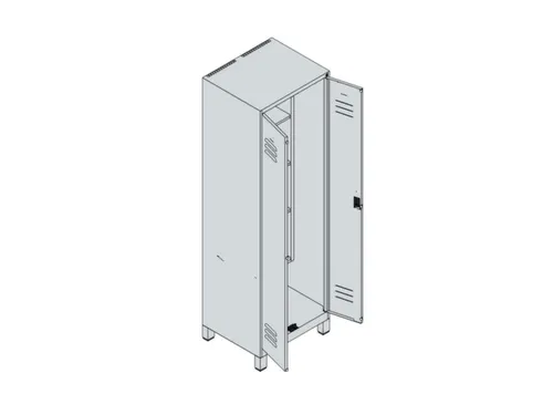 schoonmaakkast,HxBxD 1950x600x500mm,links 4vakken