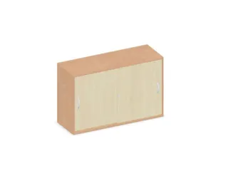 Schuifdeurkast 770x1200x430mm Romp Beuken Decor Front Esdoorn - 1