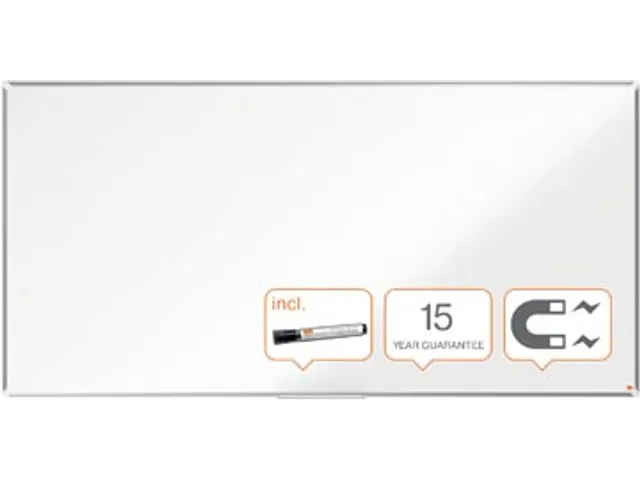 Nobo Whiteboard 120x240cm Staal Premium Plus Magnetisch