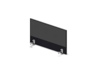 opzetpaneel bureau aanbouw zijkant CC-zwart BN8010-antraciet 800mm - 1