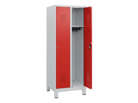schoollocker,HxBxD 1630x600x500mm,2vak,vak B 300mm,cil.-slot,voeten