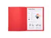 100 dossiermappen SUPER 250 24x32cm Rood