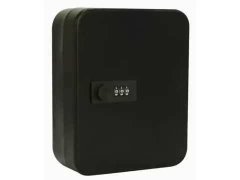 Sleutelkast 30 Sleutels Wandmontage Met Wachtwoordcode Zwart