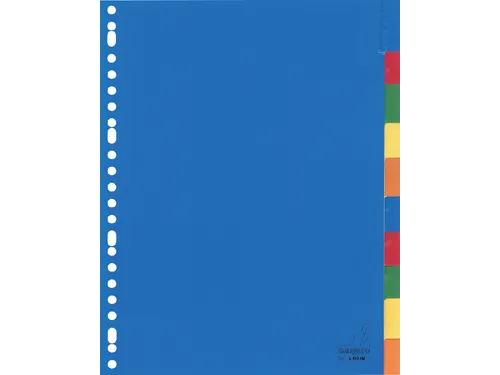 Tabbladen Kangaro 23-gaats A410FM 10-delig+venster Assorti PP