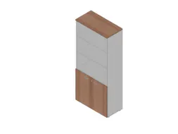 kantoorkast,HxBxD 2000x900x450mm,3xhouten vloer,5ordnerhoogte