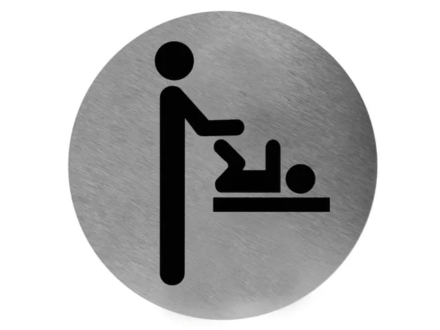 Pictogram Rond Luierverschoning Rvs, Ps0005cs 116mm