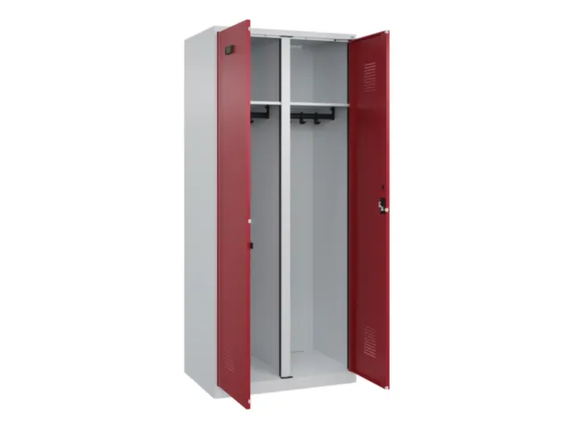 locker voor scheiding van kleding,HxBxD 1850x800x500mm,2vak