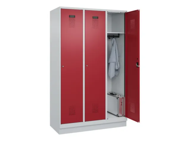 locker,HxBxD 1950x1200x500mm,3vak,vak B 400mm,cil.-slot,sokkel