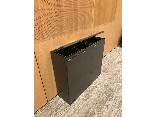 Bica 829 Afvalscheidingsunit 65+65+95 Liter Antraciet