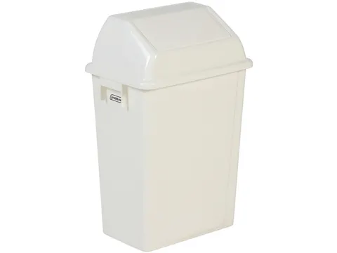 afvalbak,40l,HxBxD 600x395x276mm,wandmontage,romp PP wit