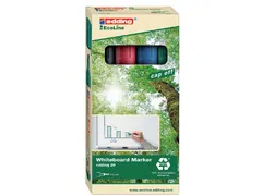 Viltstift Edding 29 Whiteboard EcoLine Schuin Assorti 1.5-5mm 4 Stuks