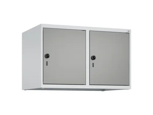opzetkast,v. locker,2vak.,vak B 400mm,HxBxD 500x800x500mm,draaigrendel