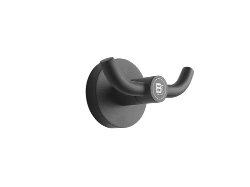 Kledinghaak Blacksatino 2 haaks zwart 332120