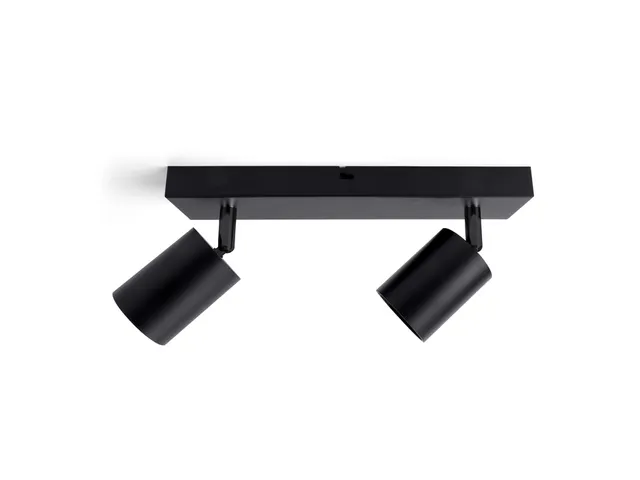 Spot plafonnier Integral Siena 2 spots IP20 GU10 noir