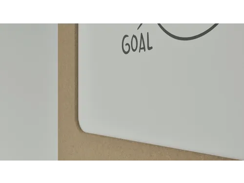 Silva verrijdbaar akoestisch whiteboard beige 200x120cm