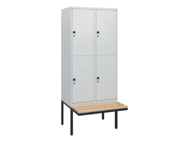 Dubbeldekse dekenkist,HxBxD 1950x800x815mm,2x2vak.,vak B 400mm