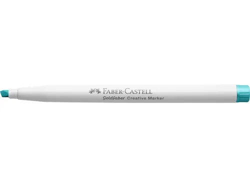 Marker creatief Faber-Castell Goldfaber beitelpunt C carribean blue (k