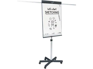 Legamaster SKETCH PRO mobiele flipover stervoet - 2