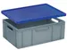 Couvercle Coiffant Pour Bac Norme Europe Lxl 600X400Mm Bleu