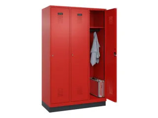 locker,HxBxD 1950x1200x500mm,3vak,vak B 400mm,cil.-slot,sokkel - 1